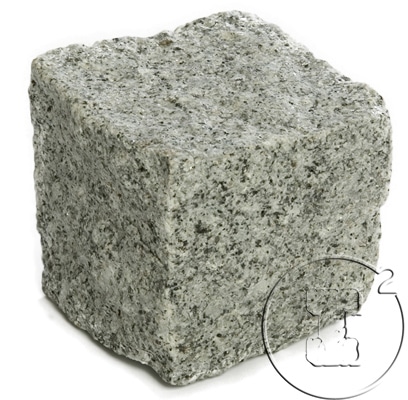 pave granit gris éclate 10x10x10